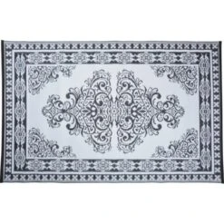 ESSCHERT DESIGN Tuintapijt Perzisch Zwart/wit 180 × 120cm -Esschert Design 1553374143 3 600