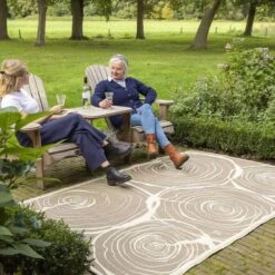 ESSCHERT DESIGN Tuintapijt Rechthoekig Jaarringen - 241 X 151 Cm -Esschert Design 1707122523 4 600