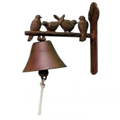 ESSCHERT DESIGN Tuinbel / Muurbel 4 Vogels