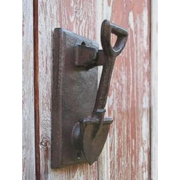 ESSCHERT DESIGN Spade Deurklopper - Gietijzer 6 ESSCHERT DESIGN Spade Deurklopper - Gietijzer - Afbeelding 4