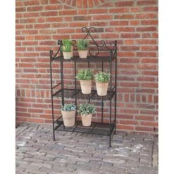 ESSCHERT DESIGN Inklapbare Etagère Zwart 5 ESSCHERT DESIGN Inklapbare Etagère Zwart -Esschert Design inklapbare etagere 1539175361 1 600