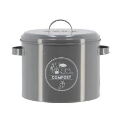 ESSCHERT DESIGN Keukenafval Compostemmer 6,3 L - Antraciet