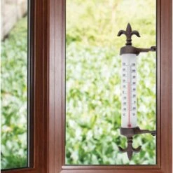 ESSCHERT DESIGN Kozijnthermometer - Fleur De Lys -Esschert Design kozijnthermometer fleur de lys 1492180664 1 600