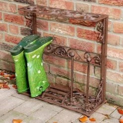 ESSCHERT DESIGN Laarzenrek 4 Laarzen + Rooster 9 ESSCHERT DESIGN Laarzenrek 4 Laarzen + Rooster -Esschert Design laarzenrek 4 laarzen rooster 1484053002 3 600