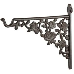 ESSCHERT DESIGN Muurhaak Met Rozendecoratie - 25 Cm