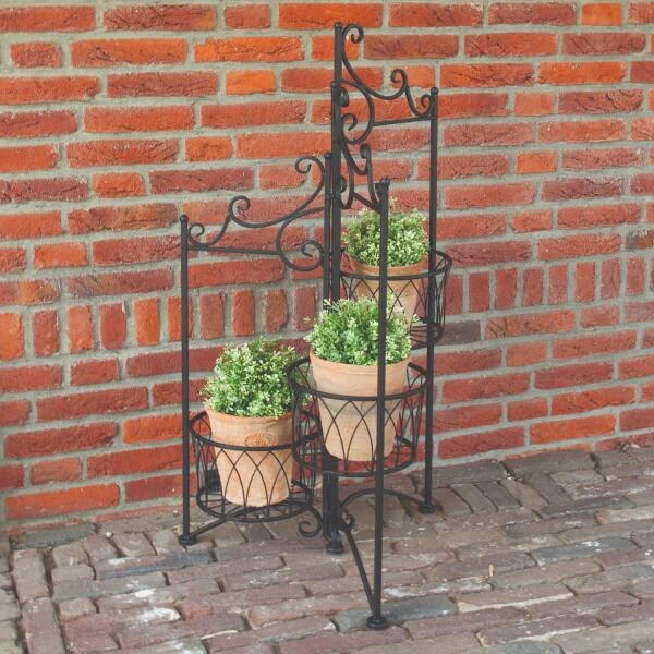 ESSCHERT DESIGN Plantenstandaard Voor 3 Potten 4 ESSCHERT DESIGN Plantenstandaard Voor 3 Potten - Afbeelding 2