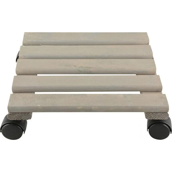 ESSCHERT DESIGN Plantentrolley Vierkant Grijs 30 Cm 3 ESSCHERT DESIGN Plantentrolley Vierkant Grijs 30 Cm