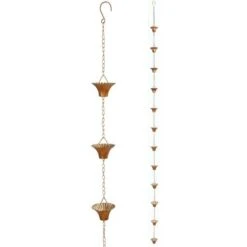 ESSCHERT DESIGN Regenketting Verkoperd Met 12 Emmertjes -Esschert Design regenketting verkoperd 1507400850 2 600