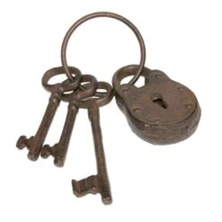 ESSCHERT DESIGN Sleutelbos Met Slot