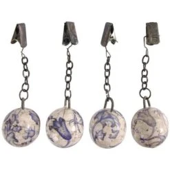 ESSCHERT DESIGN Keramieken Tafelkleedgewichtjes - Set Van 4 Stuks