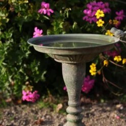 ESSCHERT DESIGN Vogelbad Aged Metal - Ø 24 × 35 Cm -Esschert Design vogelbad aged metal 1660120410 3 600